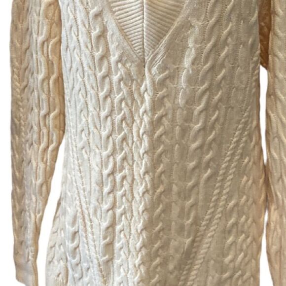 Aritzia Wilfred Butter Yellow Devry V-Neck Sweater V-neck oversized XXS - Picture 13 of 14